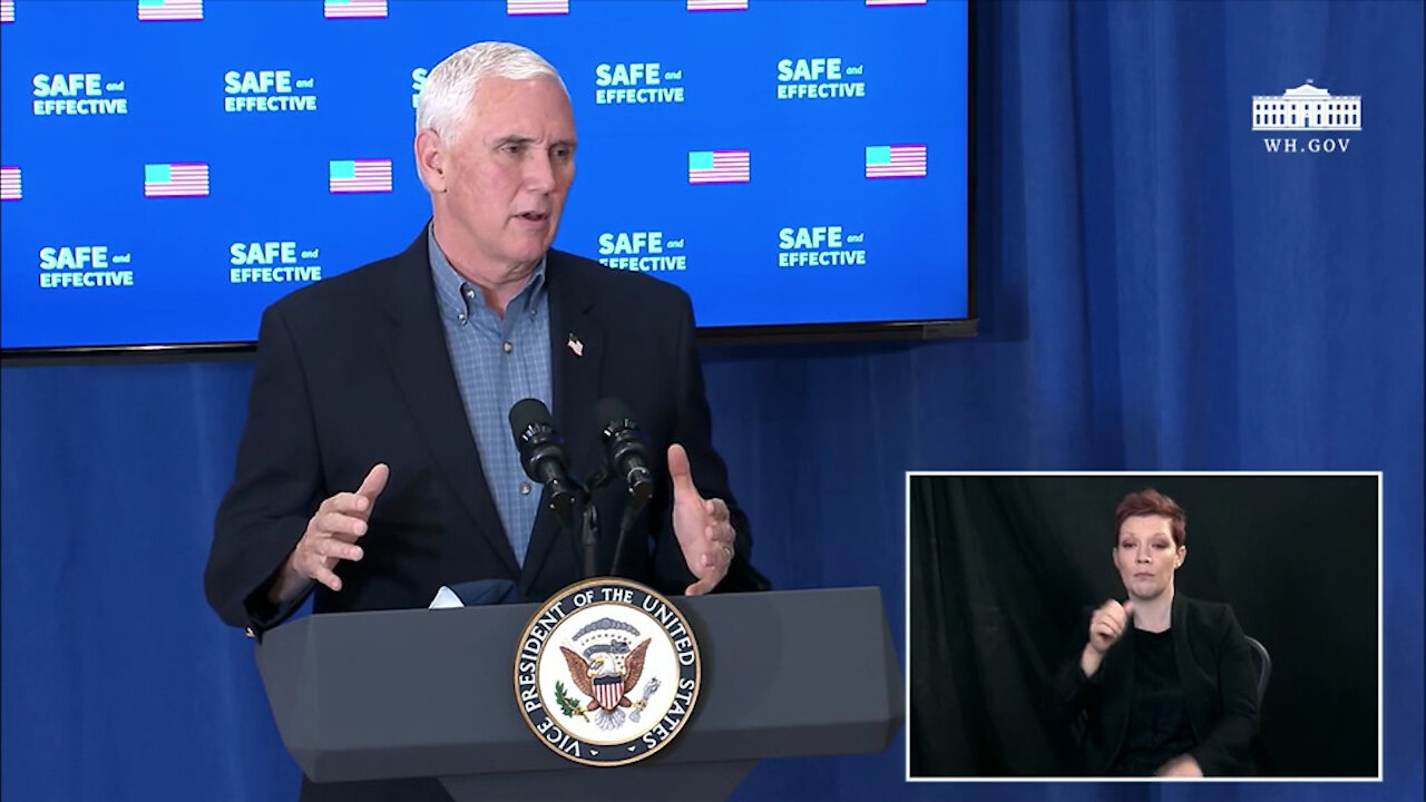 Safe and Effective Vaccine Confidence Event with Vice President Mike Pence