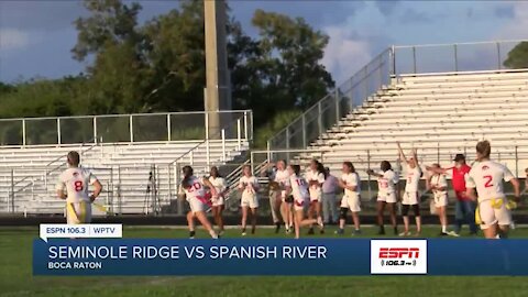 Seminole Ridge flag picks up win in regional semis