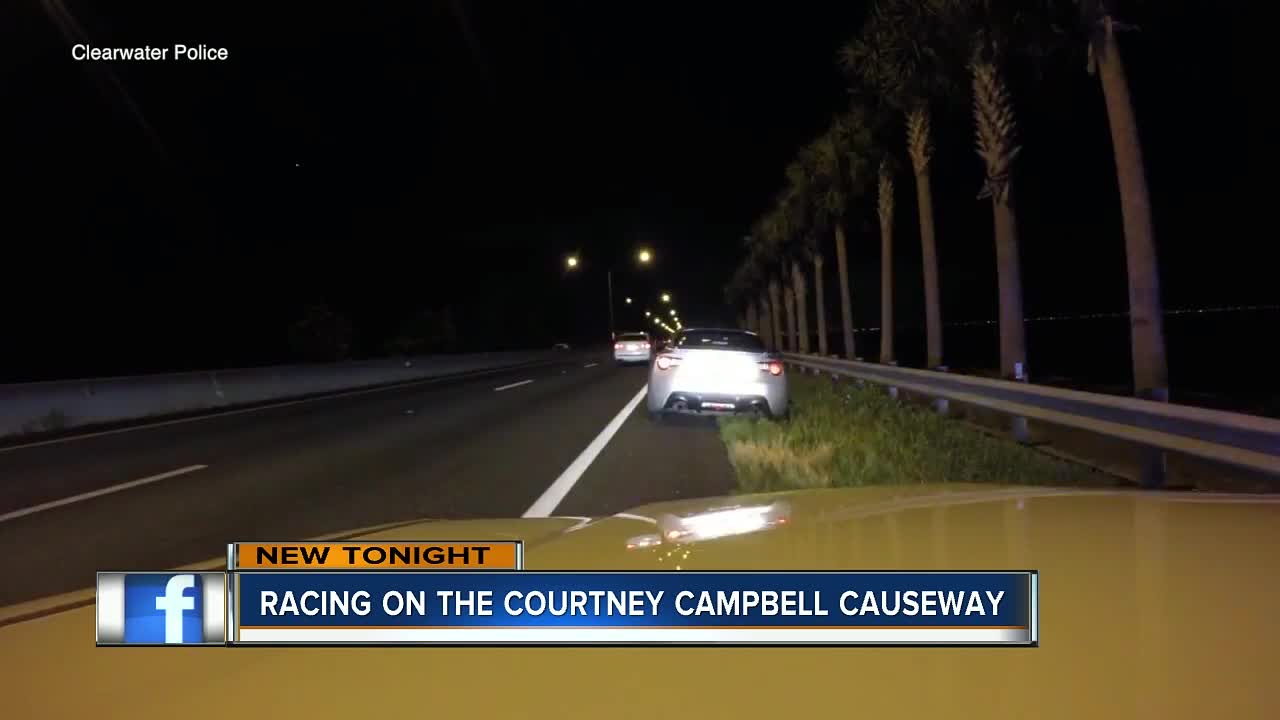 Police charge man for racing at 127 mph over Courtney Campbell Causeway