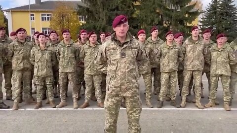 Singing Ukrainian Troops