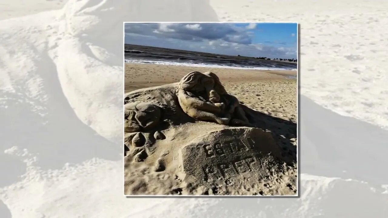 Esculturas en la arena - Playa Pocitos (Montevideo, Uruguay)