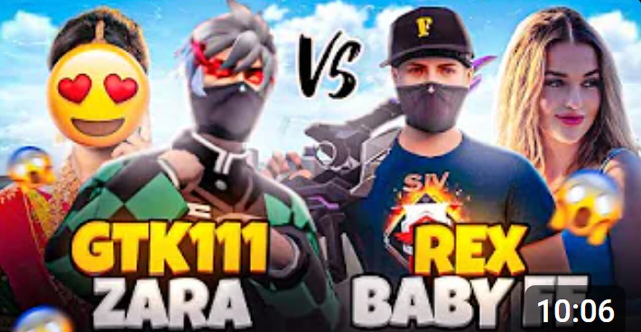 PS-GAMING - GTK🇳🇵 & ZARA🇧🇩 vs BABY🇺🇦 & REX🇮🇳 ｜ Baby FF Proposed GTK？ 😍🍷🗿