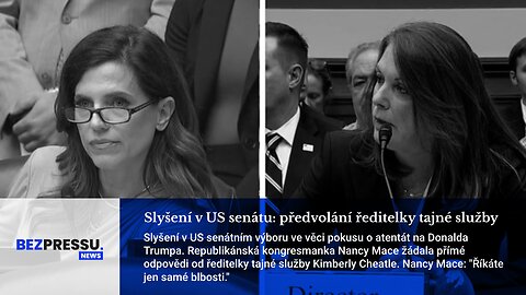 Slyšení v US senátu: předvolání ředitelky tajné služby