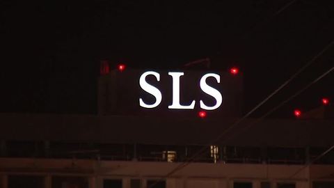 Police: Man jumps over counter, steals cash at SLS Las Vegas