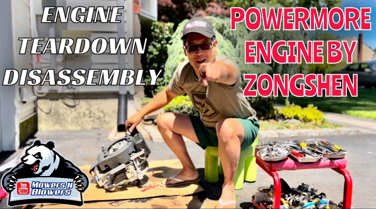 MTD 137cc CHINESE POWERMORE ZONGSHEN ENGINE DISASSEMBLY TAKE APART TEARDOWN PART OUT TO SELL ON EBAY