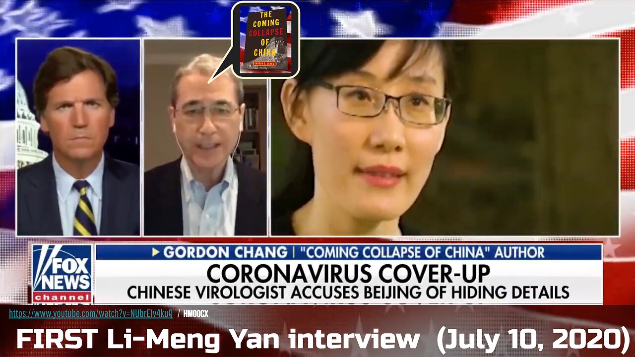 Very first public Li-Meng Yan interview, Fox News July 10 2020 (Tucker Carlson, Gordon Chang, China)