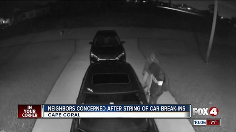 Attempted car burglary caught on camera