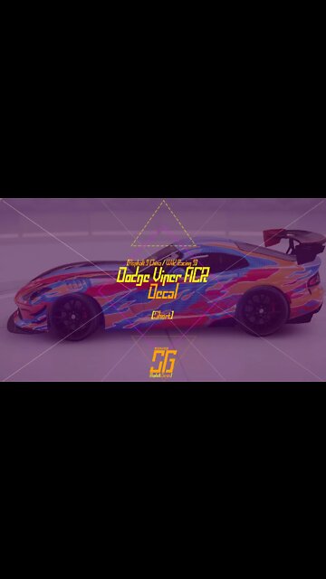 [Asphalt 9 China (A9C/狂野飙车9)] Dodge Viper ACR | Glow Line Pattern Colorful Fire Decal (#Shorts Clip)