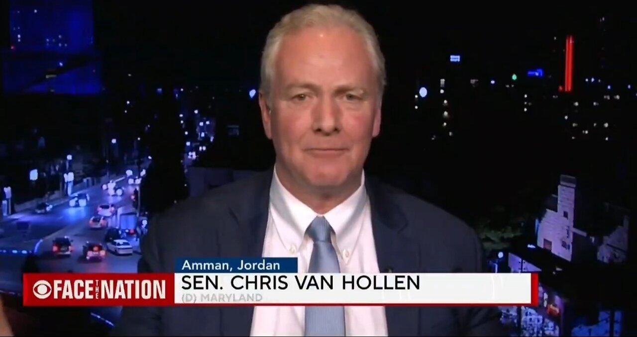 Dem Sen Van Hollen Blames Netanyahu For Aid Not Reaching Gaza