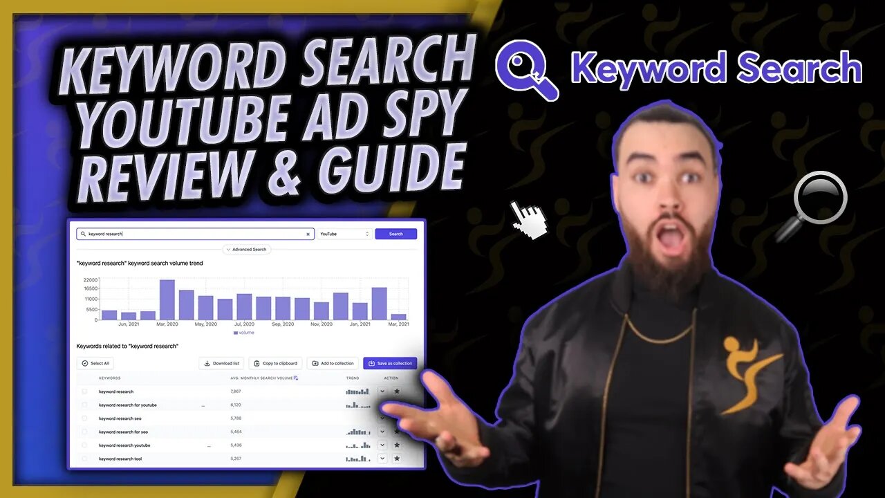 Keyword Search 🔎 YouTube Channel & YouTube Ad Competitor Research & Spy Tool | Aleric Heck - AppSumo