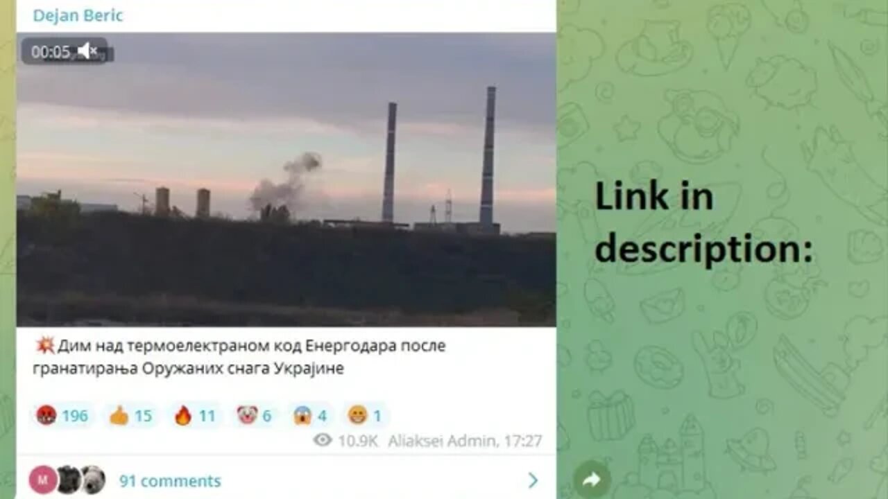 Ukrainians shelled Energodar thermal power plant