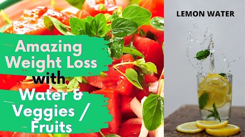 Amazing Weight Loss with Water & Organic Greens