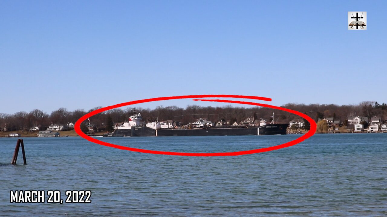 Two Ships Cruising By (Lake Huron)