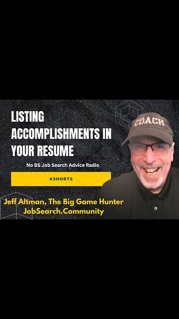 Listing Accomplishments in Your Resume