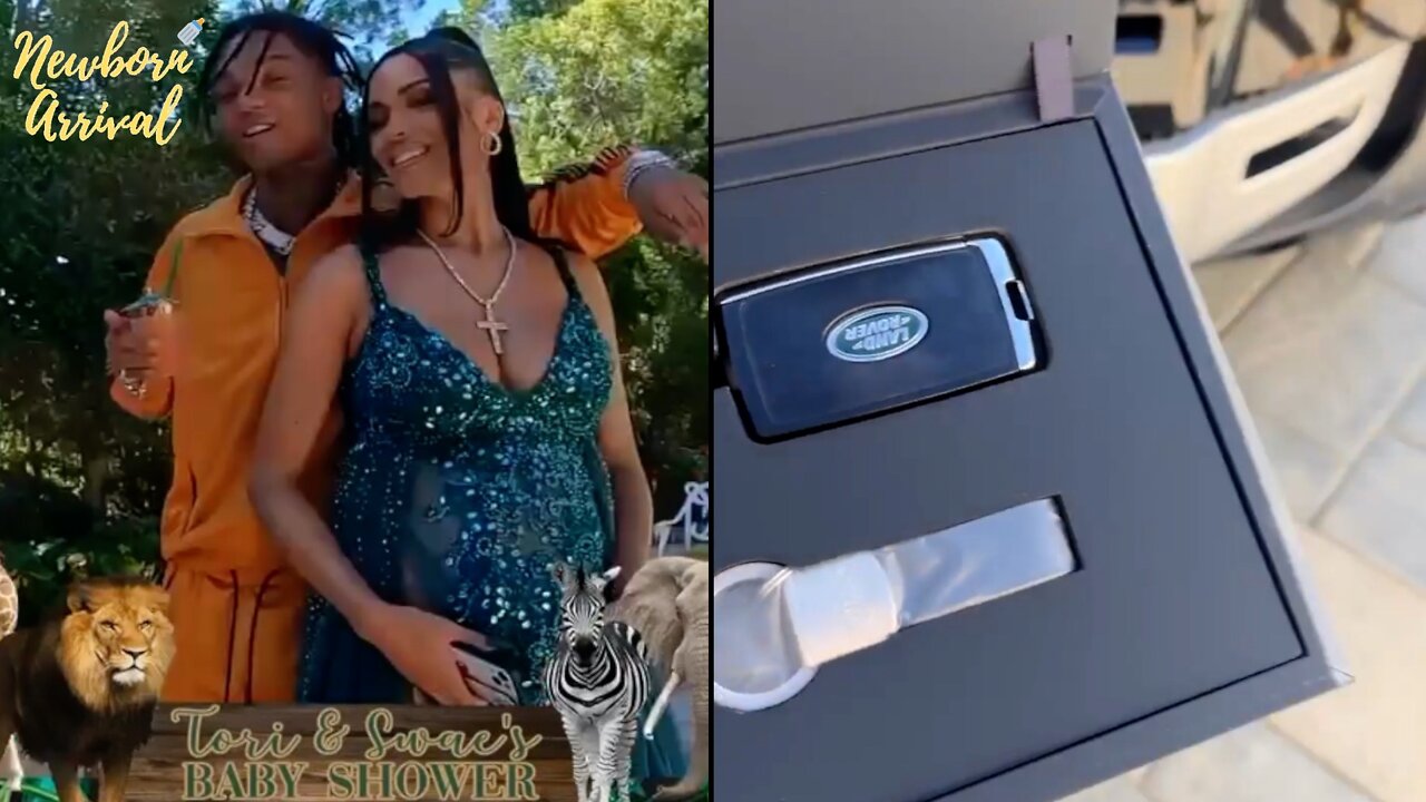 Swaelee Gifts "GF" Victoria Kristine A Land Rover At Their 1st Baby Shower! 👼🏽