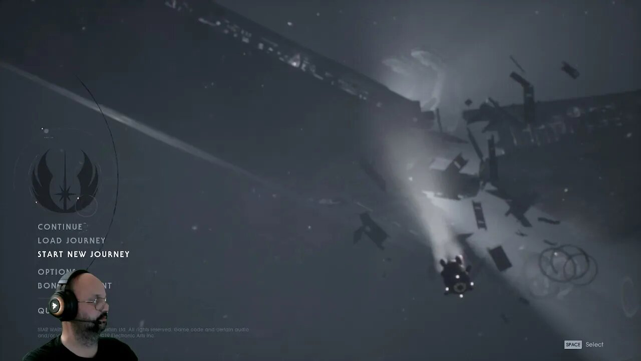 Testing out New Lay out for Streaming Jedi Fallen Order