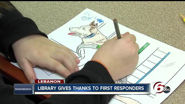 Library gives kids a chance to say thanks to first responders in Boone County