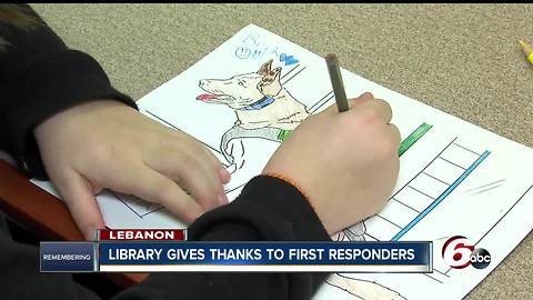 Library gives kids a chance to say thanks to first responders in Boone County