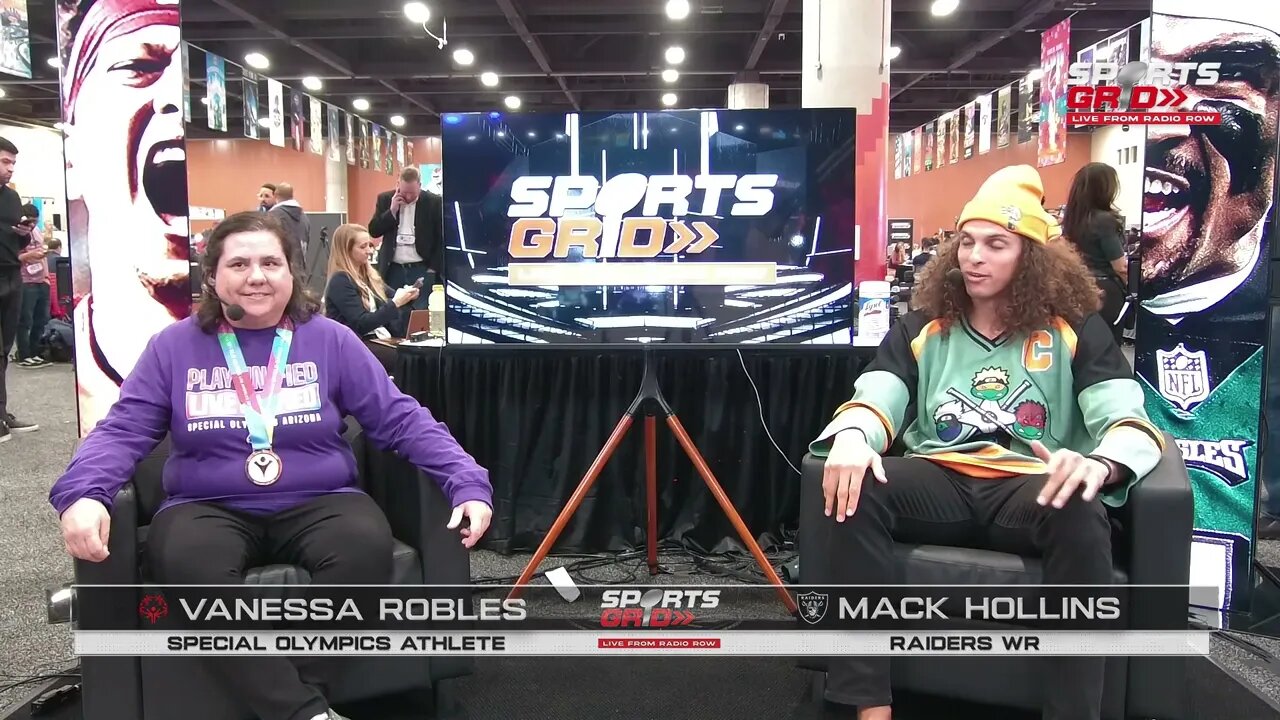 Mack Hollins and Vanessa Robles LIVE from Radio Row