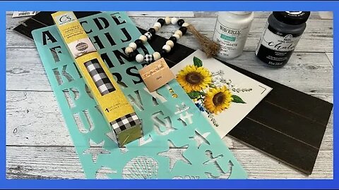 Sunflower Welcome Hanger || Using Dollar Tree Vinyl || Just 1 Easy Craft