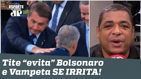 Tite "evita" Bolsonaro, e Vampeta SE IRRITA: "é charme! Ele já foi ver o Lula!"