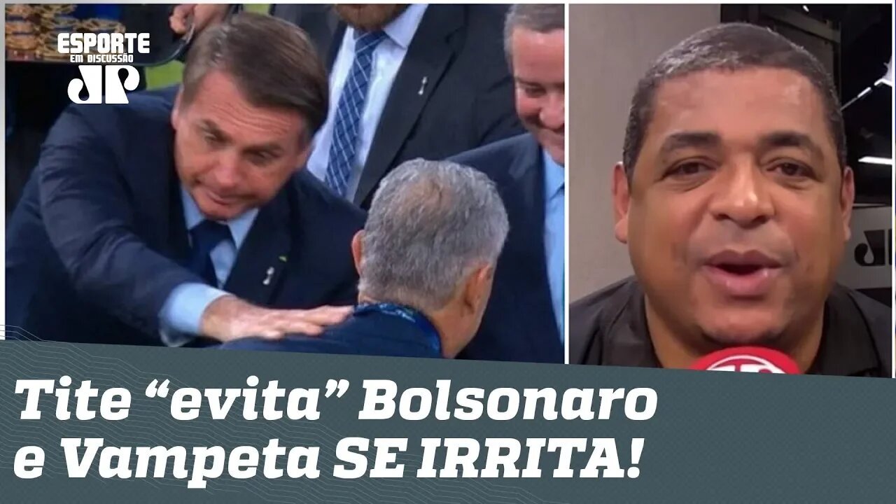 Tite "evita" Bolsonaro, e Vampeta SE IRRITA: "é charme! Ele já foi ver o Lula!"