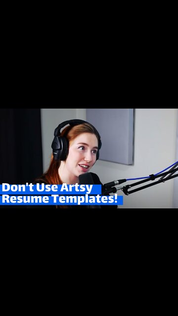 Don't Use Artsy Resume Templates