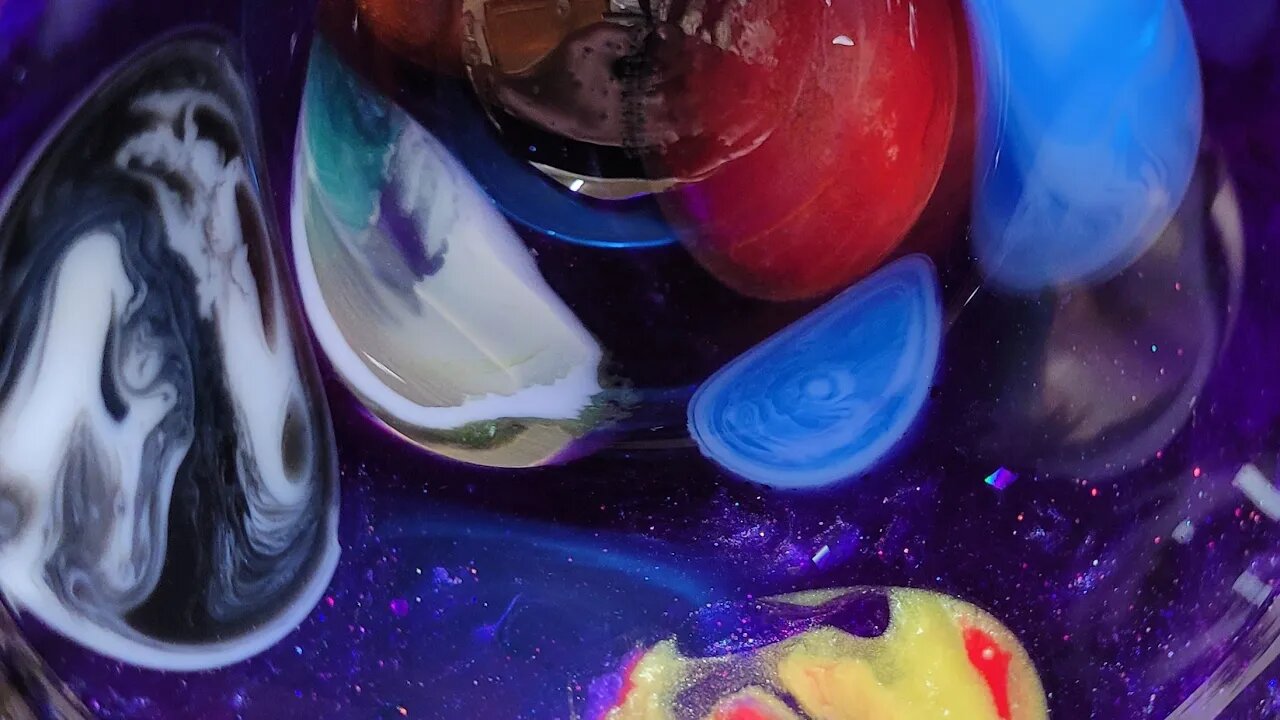 Wow! Cosmic Galactic Planet Cup and Flies