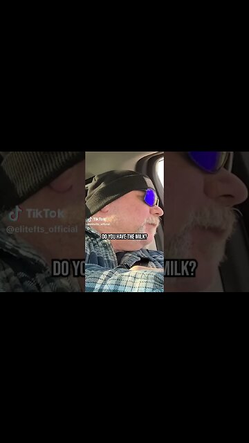 He need some milk…