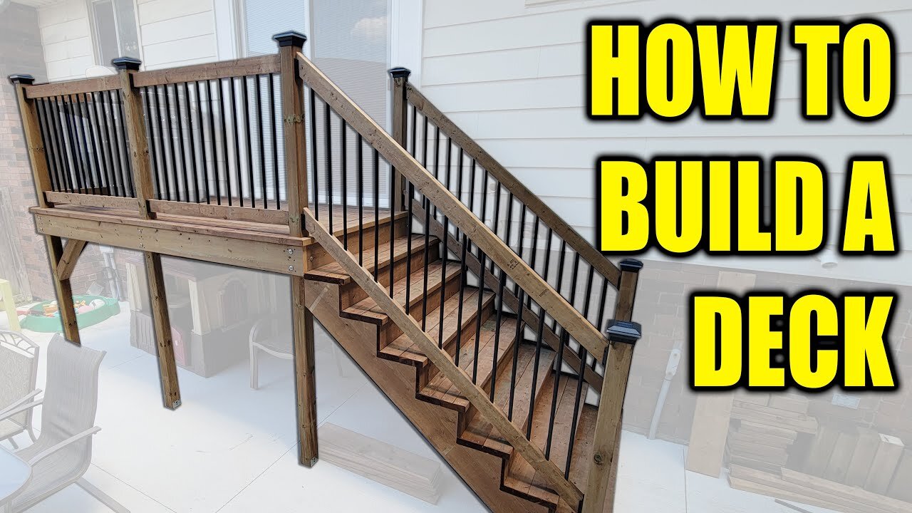How to Build a Free-Standing Deck with Stairs
