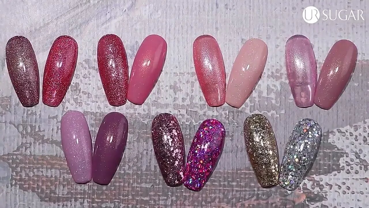 UR SUGAR 105 Colors Purple Glitter Nail Gel Soak Off UV Nail Art | ʟɪɴᴋ ɪɴ ᴛʜᴇ ᴅᴇꜱᴄʀɪᴘᴛɪᴏɴ 👇 ᴛᴏ ʙᴜʏ