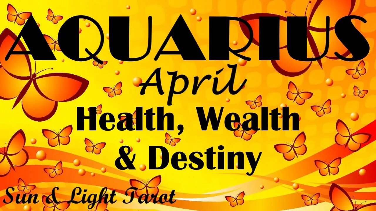 Aquarius♒ Living Your Wildest Dreams!🤩In Your Power!😄It's All About YOU!🥰April Health Wealth Destiny