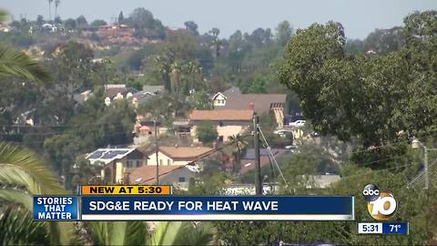 SDG&E ready for heat wave