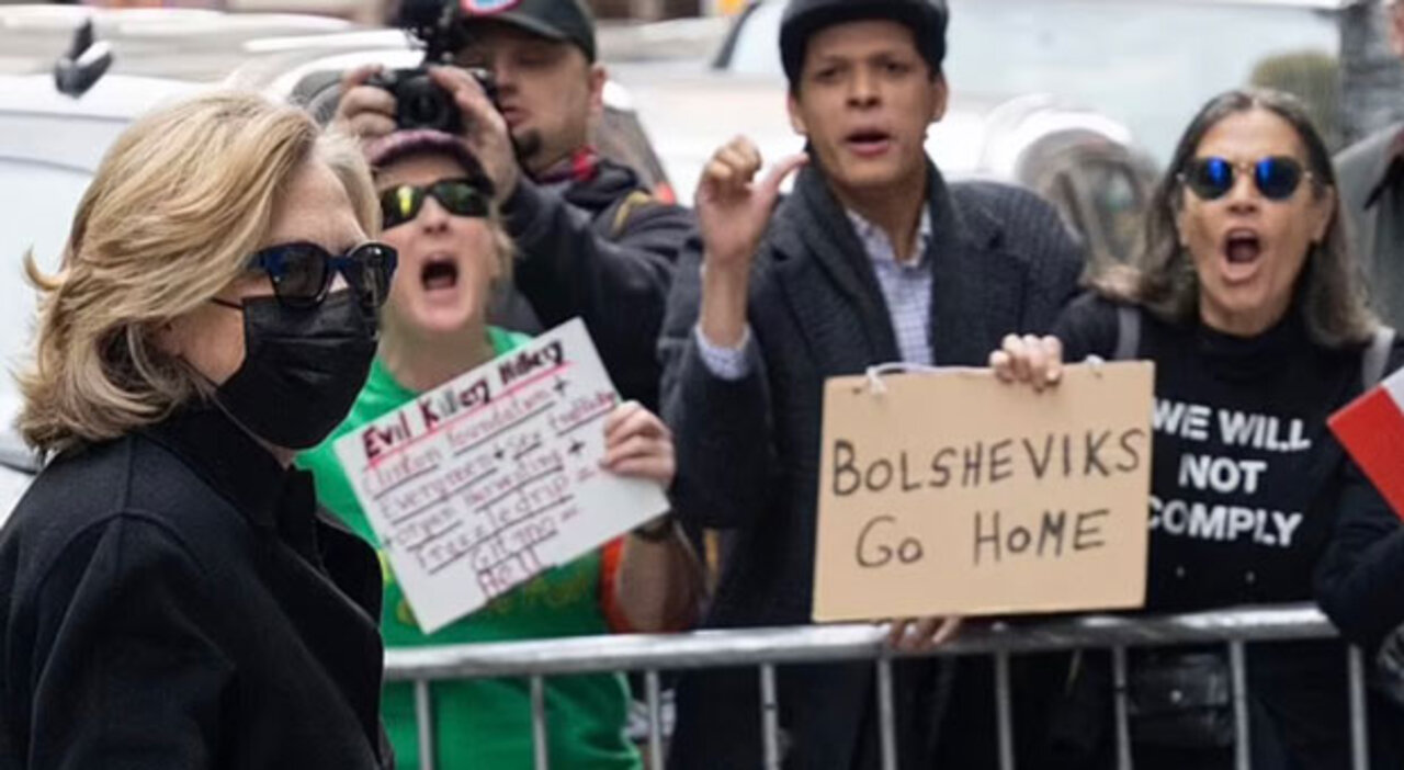 Hillary Clinton Trembles with Fear as NYC Crowd Chant “Lock Her Up” to Her Face