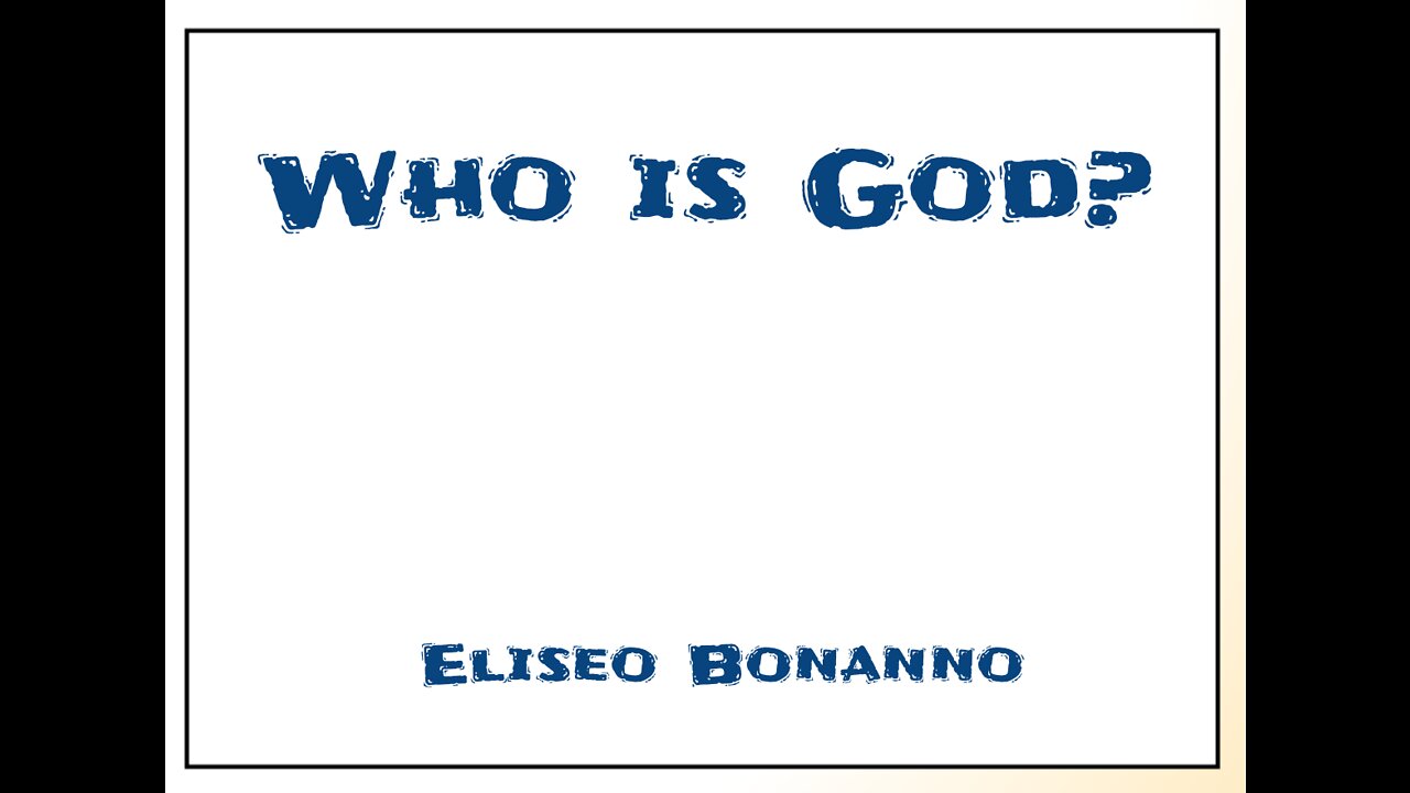 DO YOU KNOW THE NAME OF GOD?