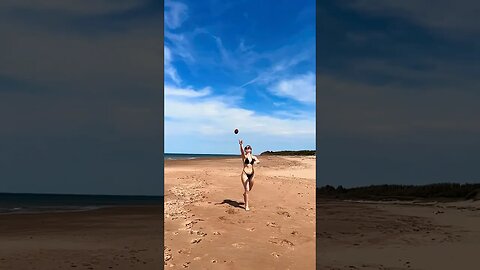 Playing Football on the Beach 🏈