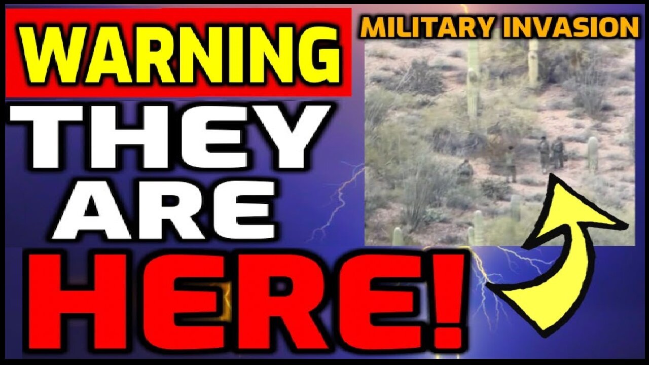 WARNING! - SECRET MILITARY INVASION CAUGHT ON VIDEO AT BORDER!