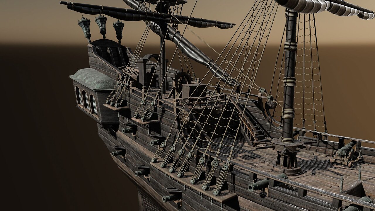 The way he created the model of the ship from the Pirates of the Caribbean movie is amazing. ( Sunday special)