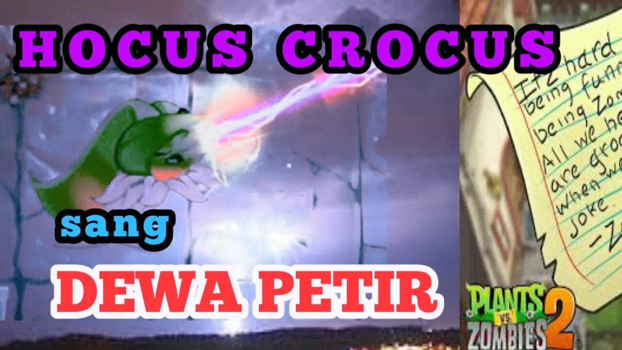 HOCUS CROCUS sang Dewa Petir, sekali kilat ribuan tewas | plants vs zombies 2