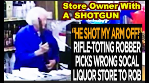 Store Owner With a Shotgun Reaction