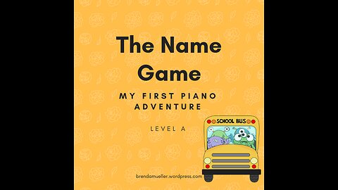 Piano Adventures Book A - The Name Game