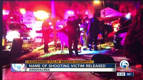 Name of Greenacres shooting victim released