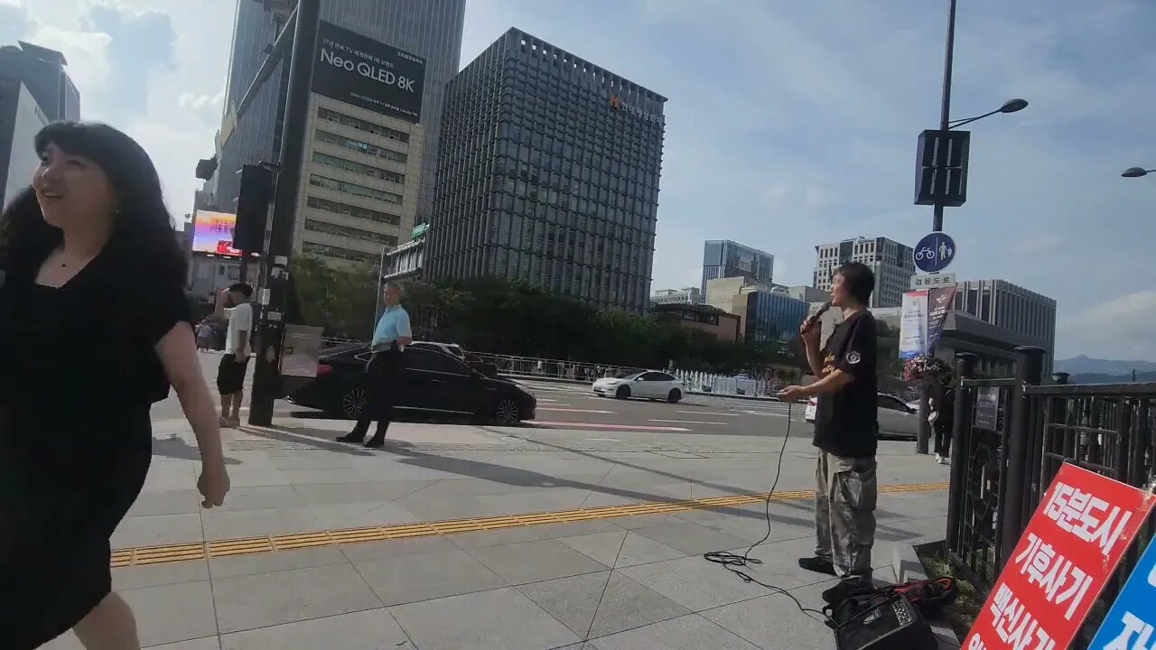 #CBDC 디지털화폐 반대 광화문 1인시위!/One-person protest against digital currency