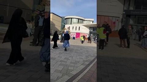 Huddersfield University Palestine protest