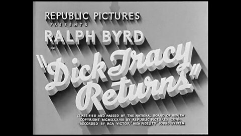 Dick Tracy Returns - Season 1 (1938)