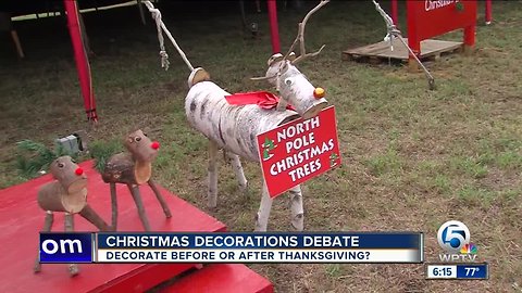 How soon is too soon to decorate for Christmas?