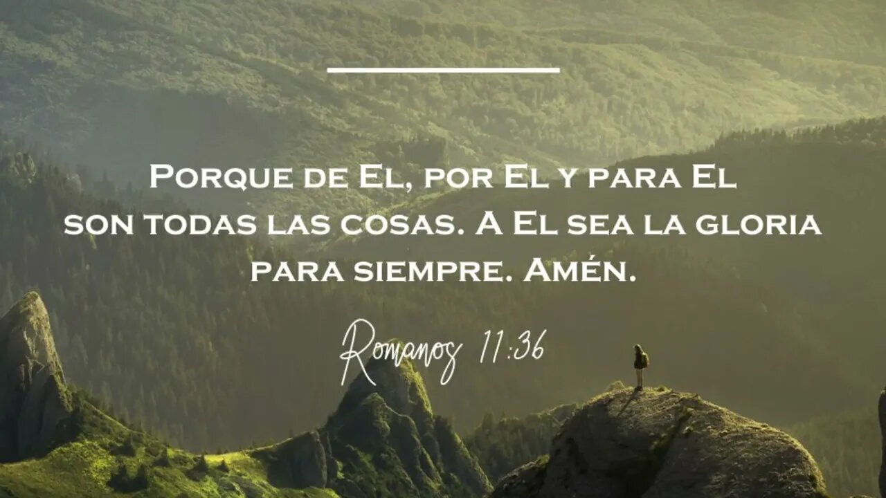 Todo es de El, por El y para El. #devocional #devocionaldiario #jesuscristo