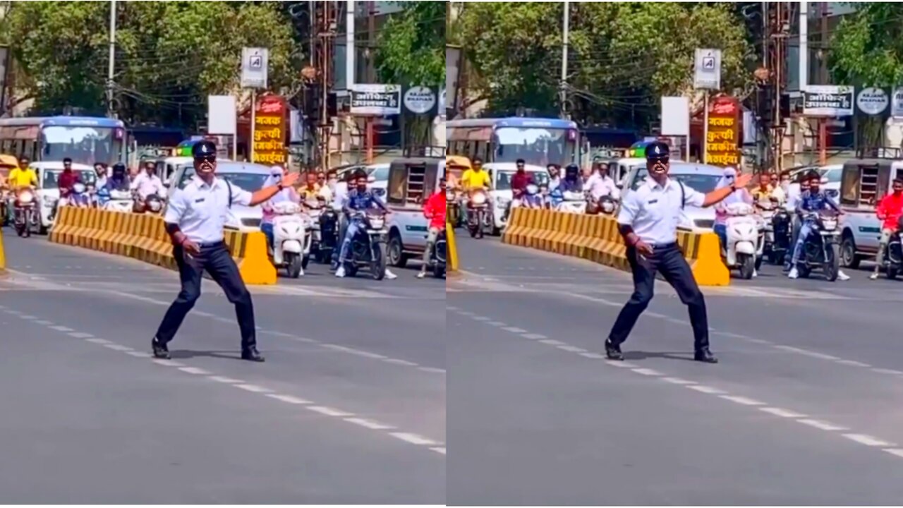 Traffic police Doing Duty With Dance l Adorable Traffic police Video