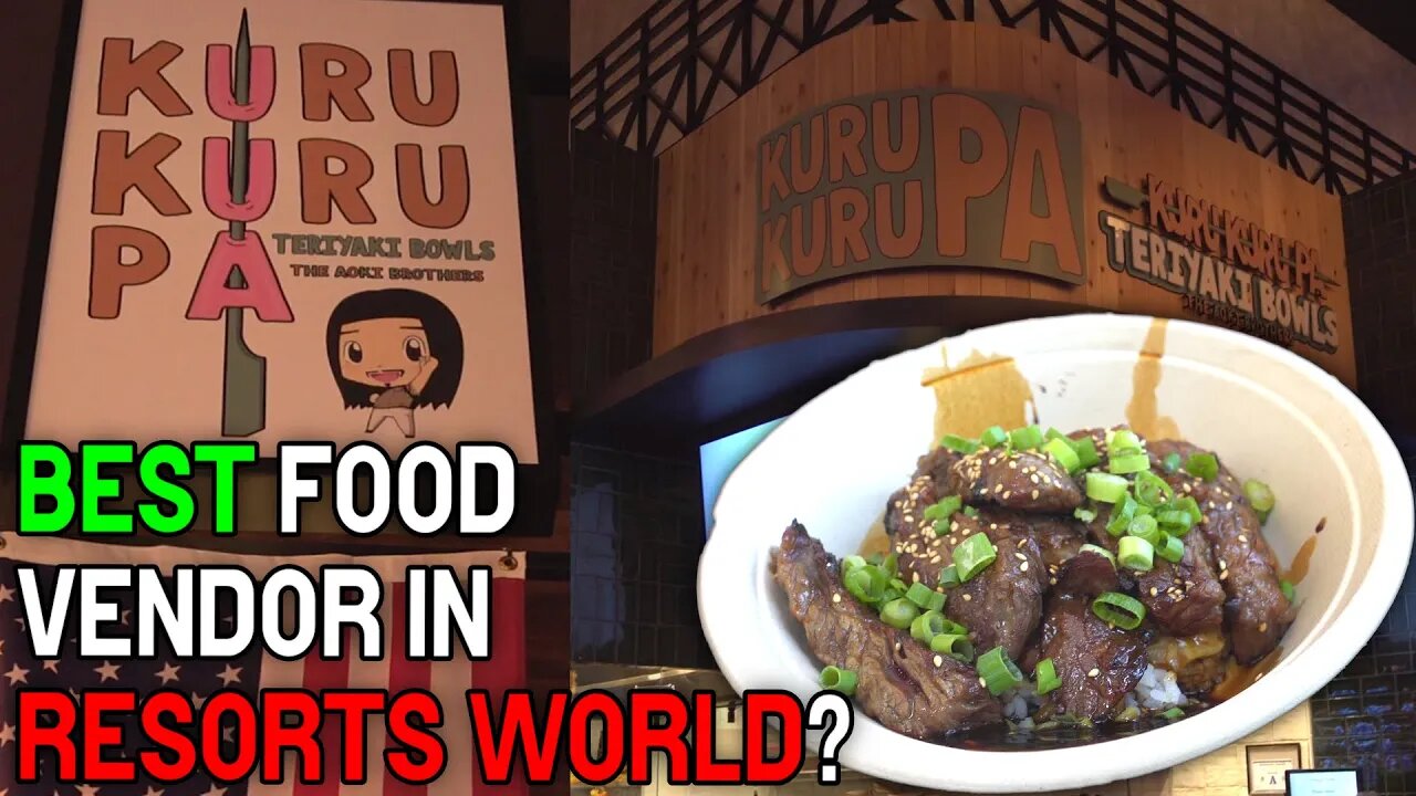 Savory Teriyaki Bowls! Kuru Kuru Pa Food Review | Resorts World Food Court