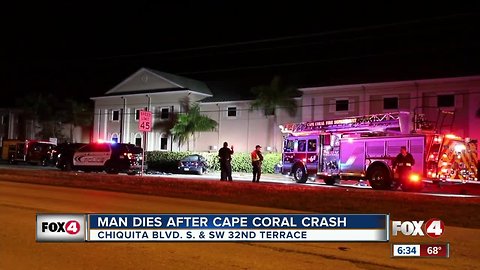 Cape Coral crash man dies